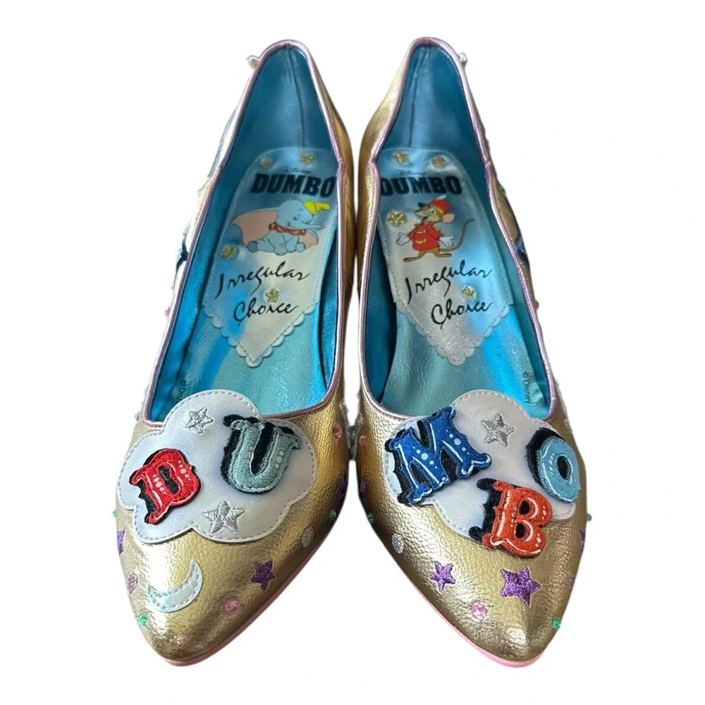 Rare Irregular Choice Dumbo Golden Slumber Collectors Heels - Picture 2 of 7